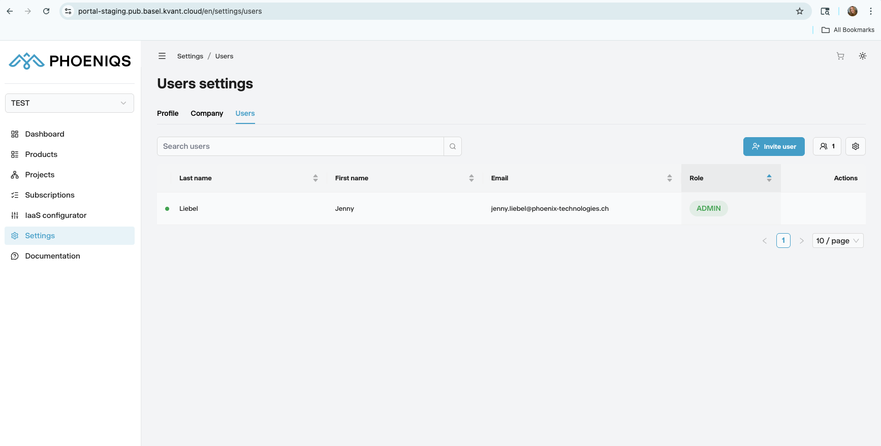 User management